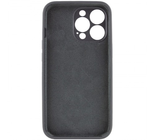 Чохол Silicone Case Full Camera Protective (AA) NO LOGO для Apple iPhone 13 Pro (6.1") Сірий / Dark Gray