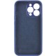 Чохол Silicone Case Full Camera Protective (AA) NO LOGO для Apple iPhone 13 Pro (6.1") Синій / Deep navy