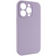 Чохол Silicone Case Full Camera Protective (AA) NO LOGO для Apple iPhone 13 Pro (6.1") Бузковий / Lilac