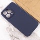 Чохол Silicone Case Full Camera Protective (AA) NO LOGO для Apple iPhone 13 Pro (6.1") Темно-синій / Midnight blue