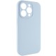 Чохол Silicone Case Full Camera Protective (AA) NO LOGO для Apple iPhone 13 Pro Max (6.7") Блакитний / Sweet Blue
