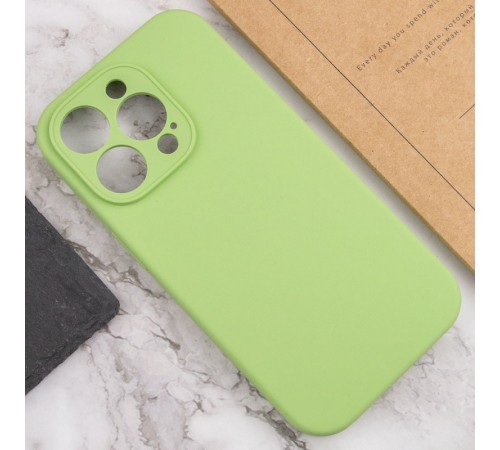 Чохол Silicone Case Full Camera Protective (AA) NO LOGO для Apple iPhone 13 Pro Max (6.7") М'ятний / Mint Чохол Silicone Case Full Camera Protective (AA) NO LOGO для Apple iPhone 13 Pro Max (6.7") М'ятний / Mint
