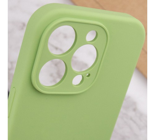 Чохол Silicone Case Full Camera Protective (AA) NO LOGO для Apple iPhone 13 Pro Max (6.7") М'ятний / Mint Чохол Silicone Case Full Camera Protective (AA) NO LOGO для Apple iPhone 13 Pro Max (6.7") М'ятний / Mint