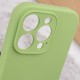 Чохол Silicone Case Full Camera Protective (AA) NO LOGO для Apple iPhone 13 Pro Max (6.7") М'ятний / Mint