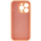 Чохол Silicone Case Full Camera Protective (AA) NO LOGO для Apple iPhone 13 Pro Max (6.7") Помаранчевий / Cantaloupe
