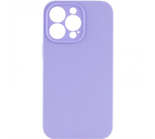 Чохол Silicone Case Full Camera Protective (AA) NO LOGO для Apple iPhone 13 Pro Max (6.7") Бузковий / Dasheen Чохол Silicone Case Full Camera Protective (AA) NO LOGO для Apple iPhone 13 Pro Max (6.7") Бузковий / Dasheen
