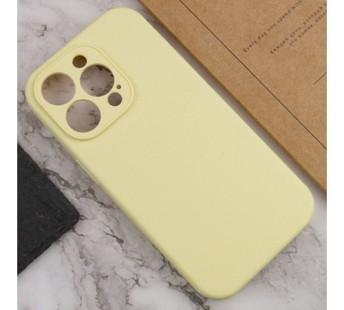 Чохол Silicone Case Full Camera Protective (AA) NO LOGO для Apple iPhone 13 Pro Max (6.7") Жовтий / Mellow Yellow Чохол Silicone Case Full Camera Protective (AA) NO LOGO для Apple iPhone 13 Pro Max (6.7") Жовтий / Mellow Yellow