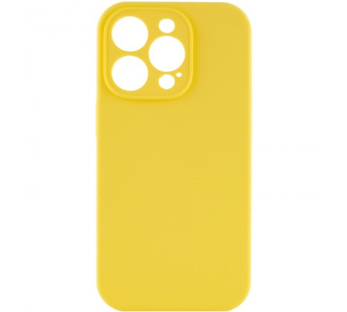 Чохол Silicone Case Full Camera Protective (AA) NO LOGO для Apple iPhone 13 Pro Max (6.7") Жовтий / Yellow Чохол Silicone Case Full Camera Protective (AA) NO LOGO для Apple iPhone 13 Pro Max (6.7") Жовтий / Yellow