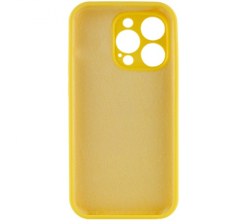 Чохол Silicone Case Full Camera Protective (AA) NO LOGO для Apple iPhone 13 Pro Max (6.7") Жовтий / Yellow Чохол Silicone Case Full Camera Protective (AA) NO LOGO для Apple iPhone 13 Pro Max (6.7") Жовтий / Yellow