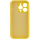 Чохол Silicone Case Full Camera Protective (AA) NO LOGO для Apple iPhone 13 Pro Max (6.7") Жовтий / Yellow