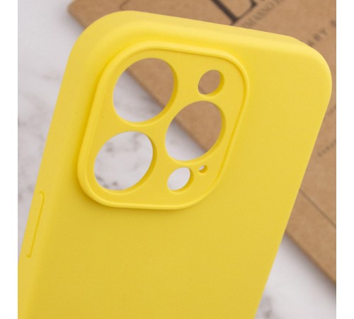 Чохол Silicone Case Full Camera Protective (AA) NO LOGO для Apple iPhone 13 Pro Max (6.7") Жовтий / Yellow Чохол Silicone Case Full Camera Protective (AA) NO LOGO для Apple iPhone 13 Pro Max (6.7") Жовтий / Yellow