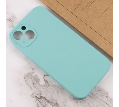 Чохол Silicone Case Full Camera Protective (AA) NO LOGO для Apple iPhone 14 (6.1") Бірюзовий / Marine Green Чохол Silicone Case Full Camera Protective (AA) NO LOGO для Apple iPhone 14 (6.1") Бірюзовий / Marine Green