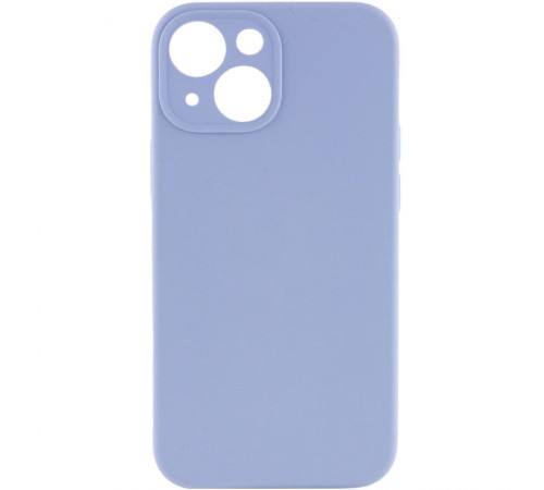 Чохол Silicone Case Full Camera Protective (AA) NO LOGO для Apple iPhone 14 (6.1") Блакитний / Lilac Blue