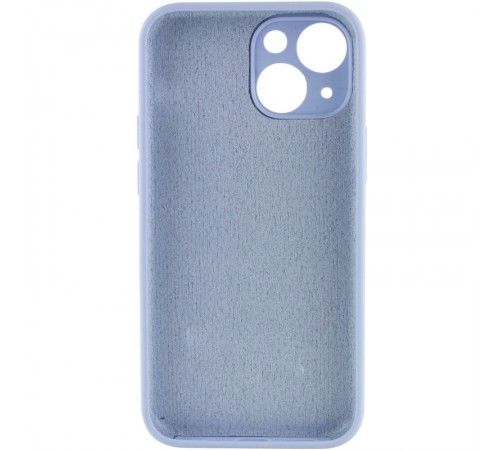 Чохол Silicone Case Full Camera Protective (AA) NO LOGO для Apple iPhone 14 (6.1") Блакитний / Lilac Blue