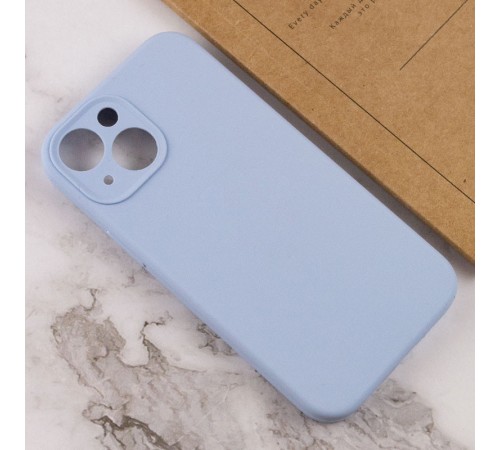 Чохол Silicone Case Full Camera Protective (AA) NO LOGO для Apple iPhone 14 (6.1") Блакитний / Lilac Blue