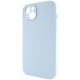 Чохол Silicone Case Full Camera Protective (AA) NO LOGO для Apple iPhone 14 (6.1") Блакитний / Sweet Blue