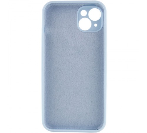 Чохол Silicone Case Full Camera Protective (AA) NO LOGO для Apple iPhone 14 (6.1") Блакитний / Sweet Blue