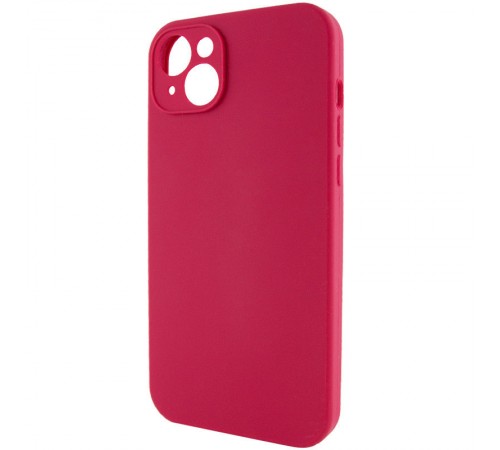 Чохол Silicone Case Full Camera Protective (AA) NO LOGO для Apple iPhone 14 (6.1") Червоний / Rose Red