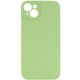 Чохол Silicone Case Full Camera Protective (AA) NO LOGO для Apple iPhone 14 (6.1") М'ятний / Mint