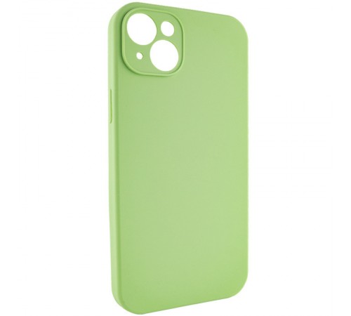 Чохол Silicone Case Full Camera Protective (AA) NO LOGO для Apple iPhone 14 (6.1") М'ятний / Mint