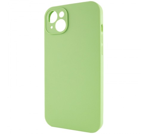 Чохол Silicone Case Full Camera Protective (AA) NO LOGO для Apple iPhone 14 (6.1") М'ятний / Mint