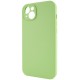 Чохол Silicone Case Full Camera Protective (AA) NO LOGO для Apple iPhone 14 (6.1") М'ятний / Mint