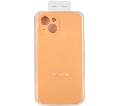 Чохол Silicone Case Full Camera Protective (AA) NO LOGO для Apple iPhone 14 (6.1") Помаранчевий / Cantaloupe