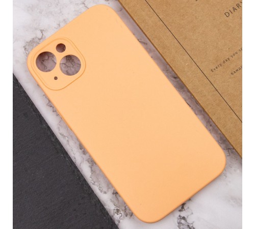 Чохол Silicone Case Full Camera Protective (AA) NO LOGO для Apple iPhone 14 (6.1") Помаранчевий / Cantaloupe