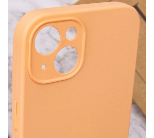 Чохол Silicone Case Full Camera Protective (AA) NO LOGO для Apple iPhone 14 (6.1") Помаранчевий / Cantaloupe