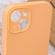 Чохол Silicone Case Full Camera Protective (AA) NO LOGO для Apple iPhone 14 (6.1") Помаранчевий / Cantaloupe