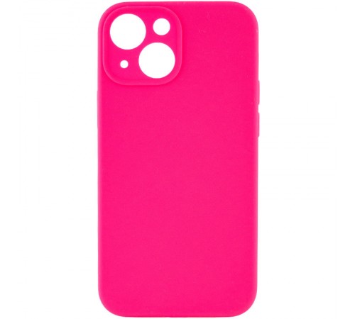 Чохол Silicone Case Full Camera Protective (AA) NO LOGO для Apple iPhone 14 (6.1") Рожевий / Barbie pink Чохол Silicone Case Full Camera Protective (AA) NO LOGO для Apple iPhone 14 (6.1") Рожевий / Barbie pink