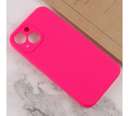 Чохол Silicone Case Full Camera Protective (AA) NO LOGO для Apple iPhone 14 (6.1") Рожевий / Barbie pink Чохол Silicone Case Full Camera Protective (AA) NO LOGO для Apple iPhone 14 (6.1") Рожевий / Barbie pink
