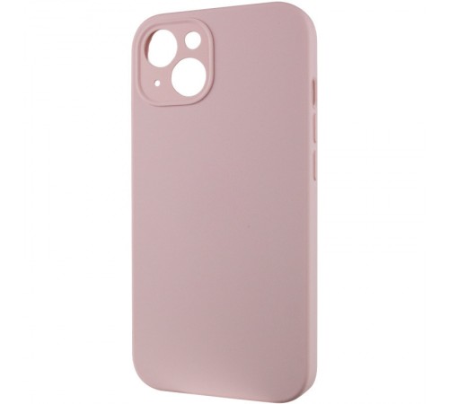 Чохол Silicone Case Full Camera Protective (AA) NO LOGO для Apple iPhone 14 (6.1") Рожевий / Chalk Pink