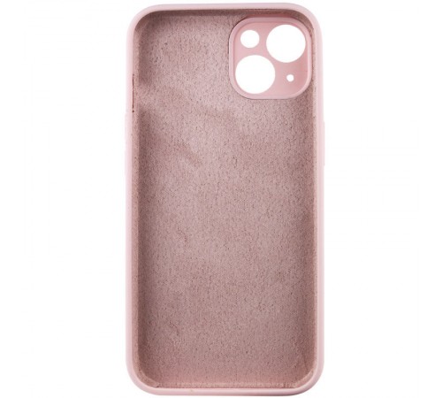 Чохол Silicone Case Full Camera Protective (AA) NO LOGO для Apple iPhone 14 (6.1") Рожевий / Chalk Pink
