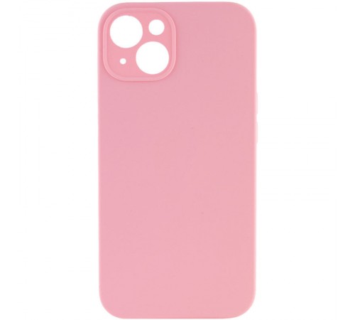Чохол Silicone Case Full Camera Protective (AA) NO LOGO для Apple iPhone 14 (6.1") Рожевий / Light pink