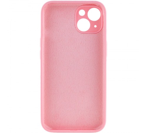 Чохол Silicone Case Full Camera Protective (AA) NO LOGO для Apple iPhone 14 (6.1") Рожевий / Light pink