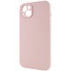 Чохол Silicone Case Full Camera Protective (AA) NO LOGO для Apple iPhone 14 (6.1") Рожевий / Pink Sand
