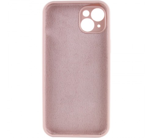 Чохол Silicone Case Full Camera Protective (AA) NO LOGO для Apple iPhone 14 (6.1") Рожевий / Pink Sand