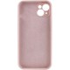 Чохол Silicone Case Full Camera Protective (AA) NO LOGO для Apple iPhone 14 (6.1") Рожевий / Pink Sand