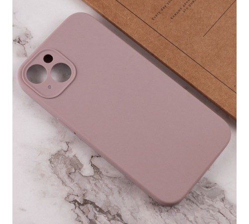 Чохол Silicone Case Full Camera Protective (AA) NO LOGO для Apple iPhone 14 (6.1") Сірий / Lavender