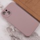 Чохол Silicone Case Full Camera Protective (AA) NO LOGO для Apple iPhone 14 (6.1") Сірий / Lavender