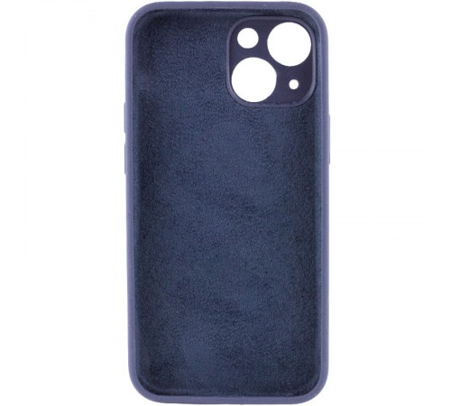 Чохол Silicone Case Full Camera Protective (AA) NO LOGO для Apple iPhone 14 (6.1") Темно-синій / Midnight blue