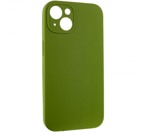 Чохол Silicone Case Full Camera Protective (AA) NO LOGO для Apple iPhone 14 (6.1") Зелений / Dark Olive Чохол Silicone Case Full Camera Protective (AA) NO LOGO для Apple iPhone 14 (6.1") Зелений / Dark Olive
