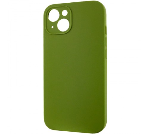 Чохол Silicone Case Full Camera Protective (AA) NO LOGO для Apple iPhone 14 (6.1") Зелений / Dark Olive Чохол Silicone Case Full Camera Protective (AA) NO LOGO для Apple iPhone 14 (6.1") Зелений / Dark Olive