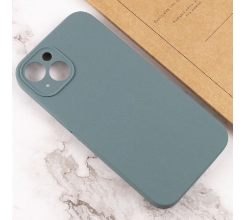 Чохол Silicone Case Full Camera Protective (AA) NO LOGO для Apple iPhone 14 (6.1") Зелений / Pine green