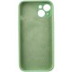 Чохол Silicone Case Full Camera Protective (AA) NO LOGO для Apple iPhone 14 (6.1") Зелений / Pistachio