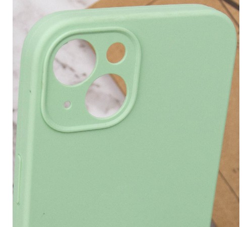 Чохол Silicone Case Full Camera Protective (AA) NO LOGO для Apple iPhone 14 (6.1") Зелений / Pistachio