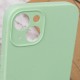 Чохол Silicone Case Full Camera Protective (AA) NO LOGO для Apple iPhone 14 (6.1") Зелений / Pistachio