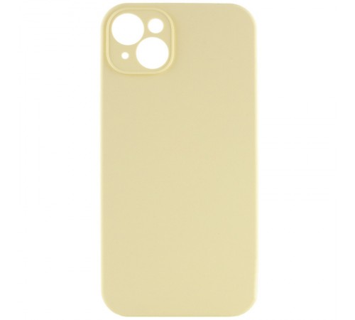 Чохол Silicone Case Full Camera Protective (AA) NO LOGO для Apple iPhone 14 (6.1") Жовтий / Mellow Yellow