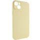 Чохол Silicone Case Full Camera Protective (AA) NO LOGO для Apple iPhone 14 (6.1") Жовтий / Mellow Yellow